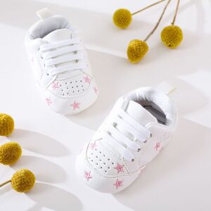 PatPat Baby / Toddler Valentine Pretty Stars Embroidery Solid Prewalker Shoes (Various colors)  - Pink