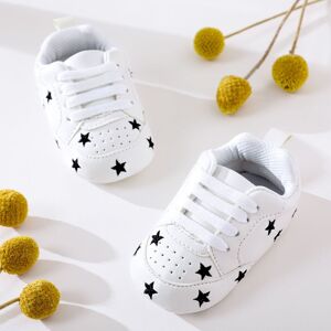 PatPat Baby / Toddler Valentine Pretty Stars Embroidery Solid Prewalker Shoes (Various colors)  - Black