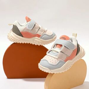 PatPat Toddler Fashion Colorblock Soft Sole Chunky Sneakers  - Pink