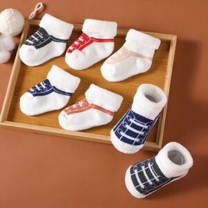 PatPat 5-pairs Baby Shoes Graphic Socks Set  - Multi-color