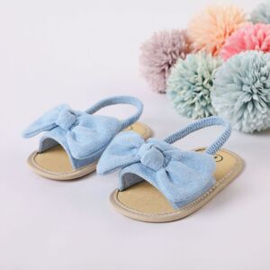 PatPat Baby / Toddler Bow Decor Slingback Prewalker Shoes  - Light Blue