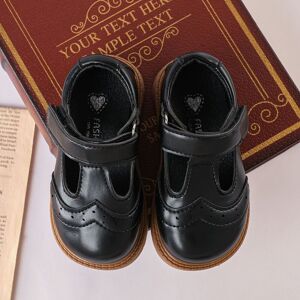 PatPat Toddler / Kid Fashion Velcro Flats  - Black