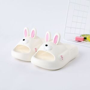PatPat Toddler Rabbit Pattern Solid Slippers  - Beige