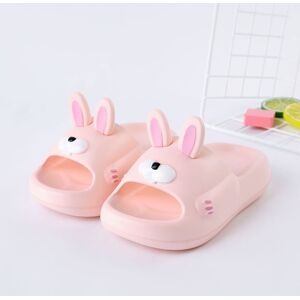 PatPat Toddler Rabbit Pattern Solid Slippers  - Light Pink