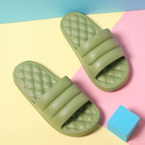 PatPat Mute EVA Sofa Slides Women Thick Sole Soft Indoor Slippers Women Anti-slip Sandals Men Summer Platform Women Shoes Bath  - Green