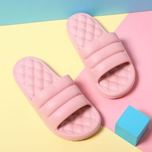 PatPat Mute EVA Sofa Slides Women Thick Sole Soft Indoor Slippers Women Anti-slip Sandals Men Summer Platform Women Shoes Bath  - Pink