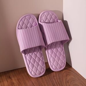 PatPat Ladies Home Non-slip Soft Sole Indoor Slippers  - Light Purple