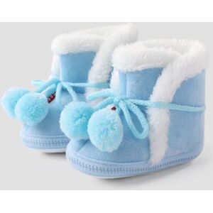 PatPat Christmas Baby & Toddler Pompom Decor Furry Prewalker Shoes  - Light Blue