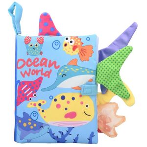 PatPat Tear-Proof 3D Cloth Books for Early Learning and Infant Playtime  - Blue