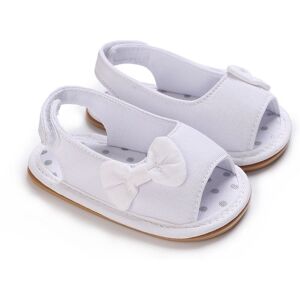 PatPat Baby / Toddler Girl Pretty Solid Bowknot Sandals  - White