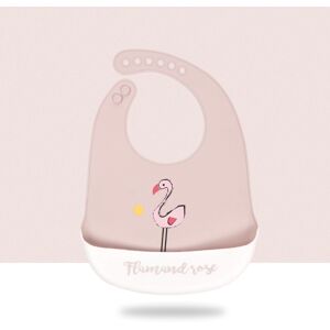 PatPat Waterproof Animal Cartoon Cute Baby Bibs Saliva Towel Aprons Baby Silicone Feeding Bibs  - Pink