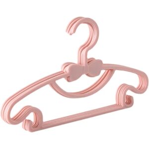 PatPat 10-pack Baby Hangers Plastic Kids Non-Slip Clothes Hangers for Laundry and Closet  - Pink