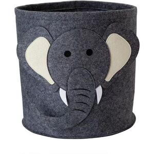 PatPat Foldable Laundry Basket Cute Cartoon Thick Felt Storage Bucket for Dirty Clothes Toys Organizer  - Dark Grey