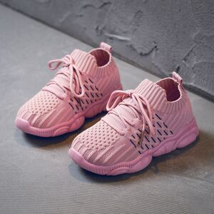 PatPat Toddler Boy / Girl Trendy Solid Mesh Breathable Athletic Shoes  - Pink