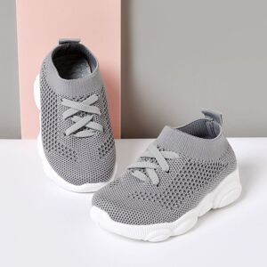PatPat Toddler Boy / Girl Trendy Solid Breathable Athletic shoes  - Grey