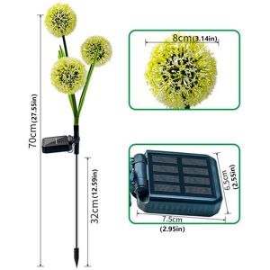 PatPat Outdoor Solar-Powered Onion Flower Light for Yard, Park, and Lawn Decoration  - Color-A