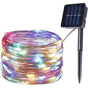 PatPat Solar-Powered LED Copper Wire Lights String, Outdoor Yard Decoration  - Color-B