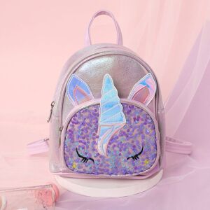 PatPat Toddler/Kid Unicorn Pattern Fashion Backpack  - Purple