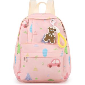 PatPat Toddler/kids Cartoon Printed Double Shoulder Backpack  - Pink