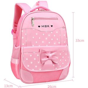 PatPat Toddler Girl Sweet Primary School Student Rolling Backpack with Butterfly Polka Dot Pattern  - Pink