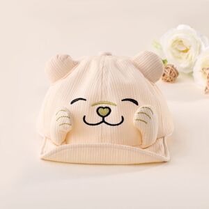 PatPat Baby Girl/Boy Childlike Thin Cotton Duckbill Hat  - Beige