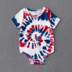 PatPat Independence Day Family Matching Tie Dye Short-sleeve Tee  - Multi-color