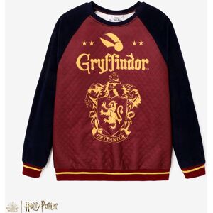 PatPat Harry Potter matching Color Block Large Pattern Long-sleeve Crew Neck Sweatshirt  - Brick red