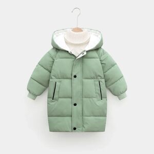 PatPat Toddler/Kid Boy/Girl Hooded Button Design Cotton-Padded Coat  - Green