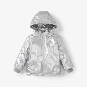 PatPat Kid Boy/Girl Childlike Hooded Coat  - Silver