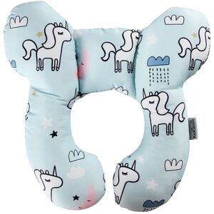 PatPat Cartoon Baby Travel Pillow Infant Head and Neck Support Pillow for Car Seat Pushchair  - Turquoise