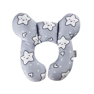 PatPat Cartoon Baby Travel Pillow Infant Head and Neck Support Pillow for Car Seat Pushchair  - Grey