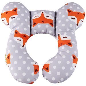 PatPat Cartoon Baby Travel Pillow Infant Head and Neck Support Pillow for Car Seat Pushchair  - Orange