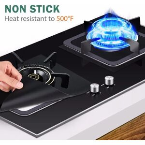 PatPat 4-pcs Gas Stove Square Washable Protective Case  - Black