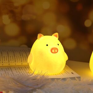 PatPat LED Animal Night Light Soft Vinyl Night Lamp Home Atmosphere Bedroom Bedside Lamp Decor Ornament  - Color-E