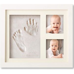 PatPat Baby Handprint and Footprint Makers Kit Keepsake for Newborn Shower Gifts DIY Milestone Picture Frames Baby Registry  - Color-A