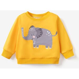 PatPat Baby Boy Animal Pattern Hoodie/Top  - Yellow