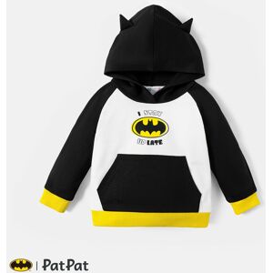 PatPat Batman Baby Boy Classic Logo Hooded Sweatshirt and Bodysuit and Pants  - Multi-color