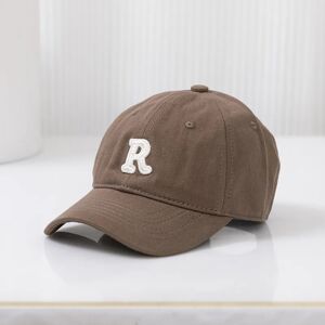 PatPat R Letter Embroidery Sun Protection Baseball Cap for Mommy and Me  - lighttan