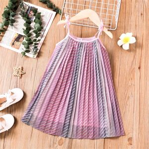 PatPat Sweet Hanging Strap Cotton Girl Dress - 1 pcs  - Multi-color