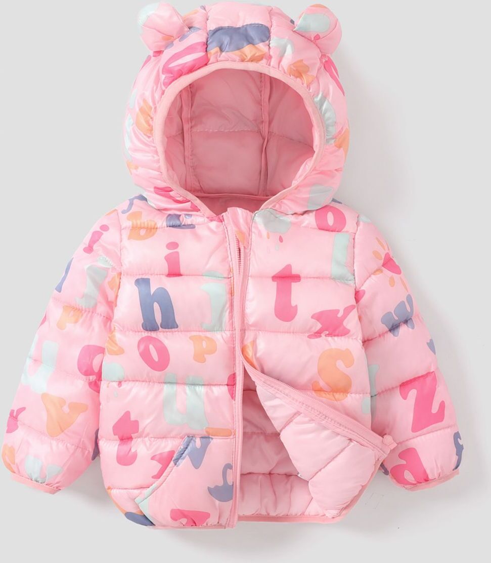 PatPat Baby/Kid Boy/Girl Childlike Hooded Winter Coat  - Pink