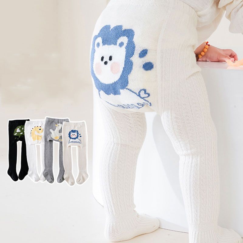 PatPat Baby/toddler Boy/Girl Cute Cartoon Animal Pattern Legging Socks  - Beige