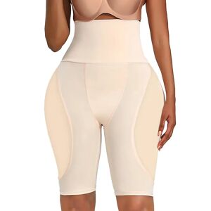 PatPat Women High-Rise Padded Shapewear Panties Hip Enhancer Panties Shaper Shorts Sponge Padded Butt Lifter Padded Shapewear  - Apricot