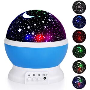 PatPat Star and Moon Night Light for Kids Universe Star Sea Birthday Night Light Projection Lamp  - Blue