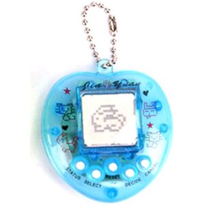 PatPat Virtual Electronic Digital Pet Keychain Game Retro Handheld Game Machine Nostalgic Virtual Electronic Digital Pets Keychain Game Electronic Toys for K  - Blue