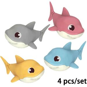 PatPat Baby Bathing Toy Kids Cute Shark Puffer Bathroom Toys  - Multi-color