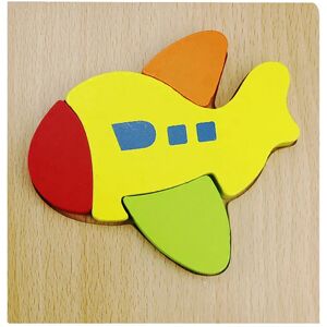 PatPat 3D Wooden Puzzle Jigsaw Toys For Children Wood 3d Cartoon Animal Puzzles Intelligence Kids Early Educational Toys  - Yellow