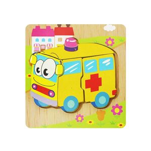 PatPat 3D Wooden Puzzle Jigsaw Toys For Children Wood 3d Cartoon Animal Puzzles Intelligence Kids Early Educational Toys  - Gold