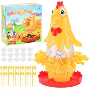 PatPat Chicken Laying Eggs Game - Fun and Interactive Tabletop Activity for 2-4 Players  - Yellow