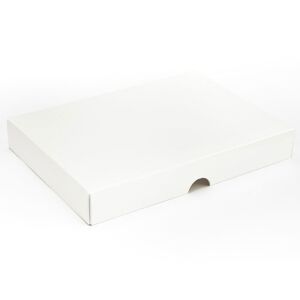 221 x 159 x 32mm - White Gift Boxes - Lid - 25 Lids
