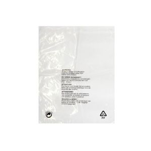 Clear Polypropylene Garment Bags - 450 x 550mm - 1,000 Bags